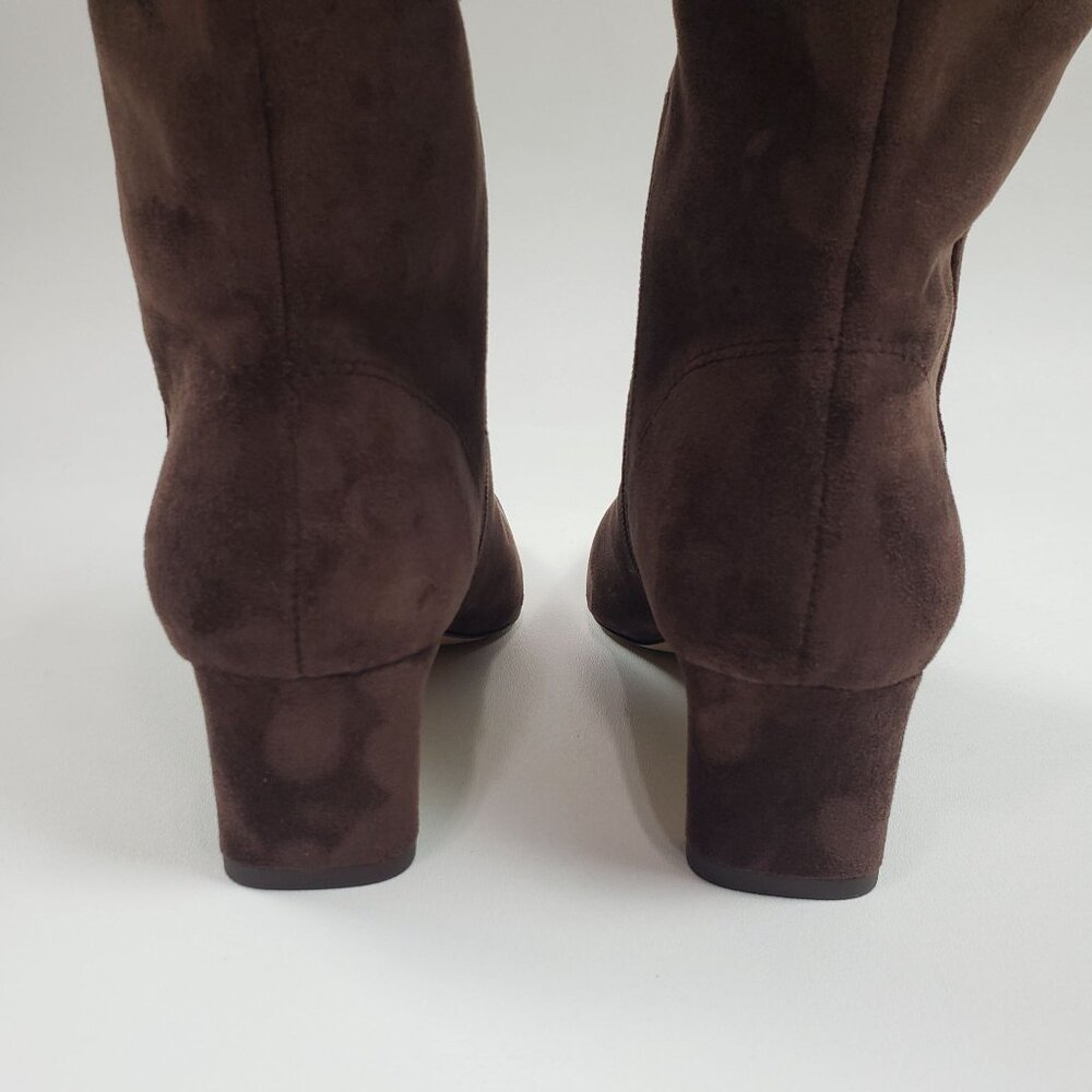 J.Crew Factory Sueded Snip-Toe Tall Boots Women's Size 9M Dark Walnut - Picture 8 of 16